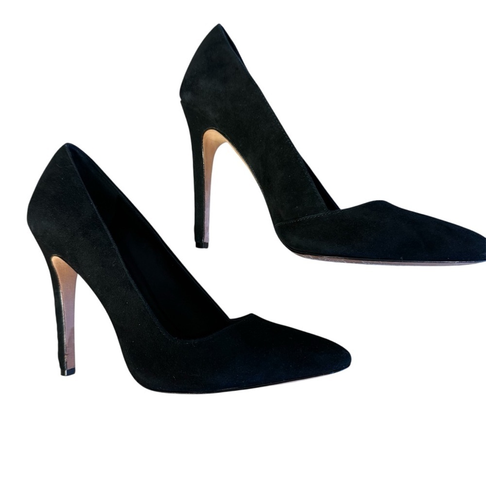 Alice + Olivia Classic Black Dina Heels - Picture 2 of 8